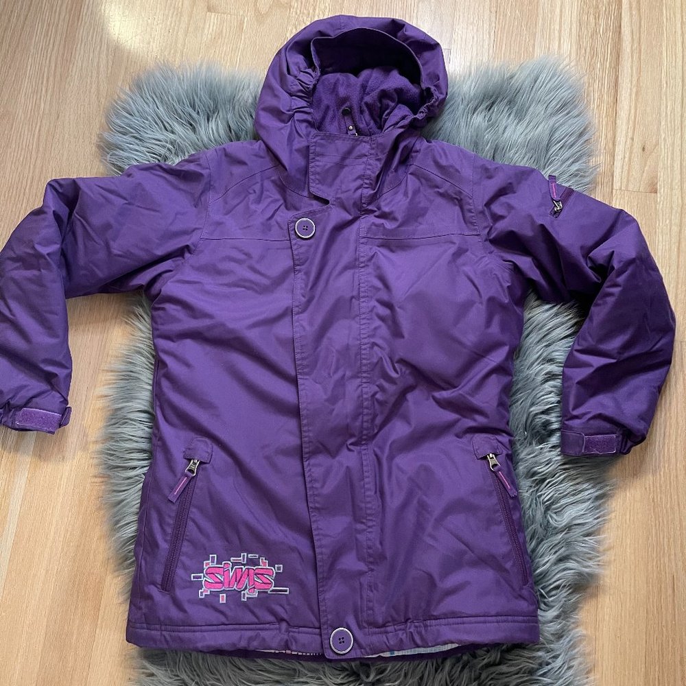 NWOT SIMS Girls Winter Snowboard Jacket,‎ Purple. Size Medium